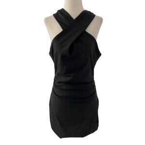 Choosy Black‎ Fitted Halter Stretch Bodycon Dress Women's Size 10 | 45-5
